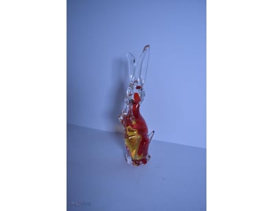 Vintage Murano Glass Bunny/Rabbit Scultpure Figure...