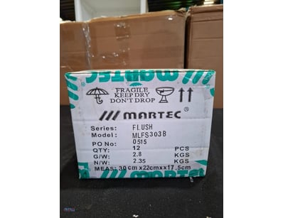 RRP $478.80 BULK LOT - QTY 12 Martec Flush 3000K L...