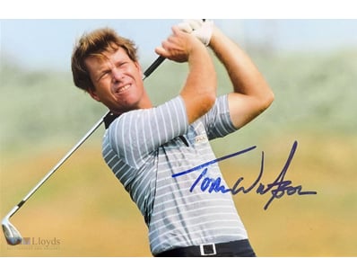 TOM WATSON SIGNED GOLF PHOTO 

Tom Watson Personal...