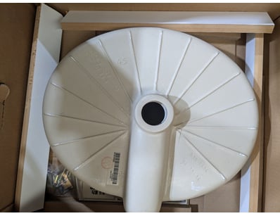 Kohler K-2881T Vept white ceramic round vessel sin...