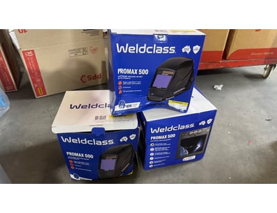 3 x welding helmets

