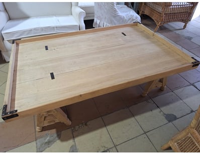 Large Coffee Table, Timber Style, Natural Finish 
...