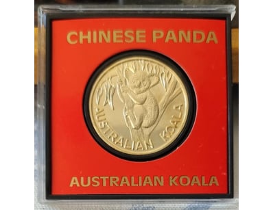 AUSTRALIA CHINESE PANDA AUSTRALIAN KOALA MEDAL, IN...