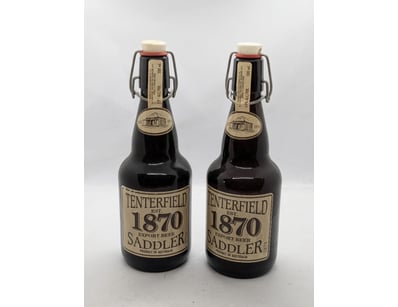 Pair of vintage Tenterfield 1870 Export Beer Saddl...
