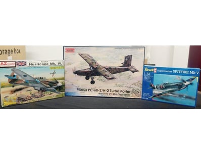 LOT OF THREE UNASSEMBLED AIRCRAFT MODEL KITS -



...