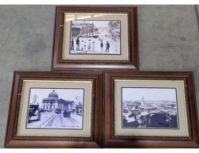 THREE BLACK AND WHITE PHOTOGRAPHY PHOTOS OF BRISBA...