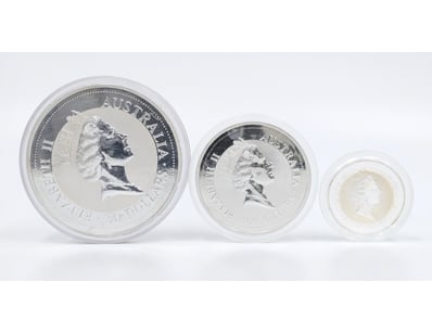 AUSTRALIAN KOOKABURRA SILVER BULLION COIN SET

A...