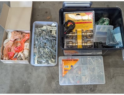 Comprehensive hardware and electrical supplies lot...