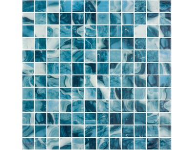 RRP $39 per SHEET, Mid Blue Water Pattern Pool Mos...