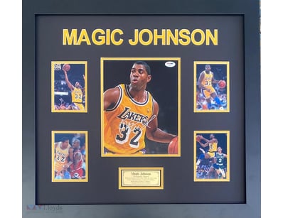 MAGIC JOHNSON PERSOANLLY SIGNED 10" X 8" PHOTOGRAP...