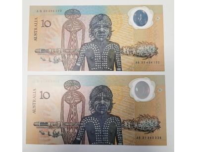 AUSTRALIAN $10 BANKNOTES , R310B ( UNC) 

CV : $...