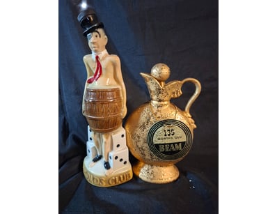 VINTAGE BEAM WHISKEY DECANTER COLLECTION - FOUR CE...