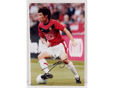 PARK JI-SUNG HAND SIGNED MANCHESTER UNITED SOCCER/...