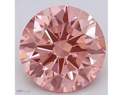 0.01 CARAT ARGYLE PINK PC  1 ROUND DIAMOND CERTIFI...