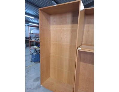 x3 Storage Cupboards, Timber Style, Natural Finish...