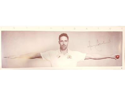 MITCHELL JOHNSON LARGE INTIMIDATOR WINGS SIGNED PO...