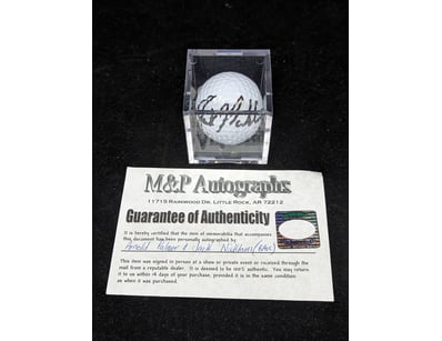 ARNOLD PALMER & JACK NICKLAUS SIGNED GOLF BALL

...