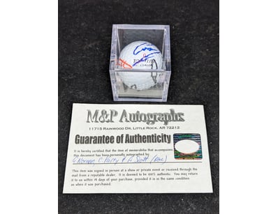 GOLF BALL SIGNED BY G.NORMAN, C.PARRY & A.SCOTT
...