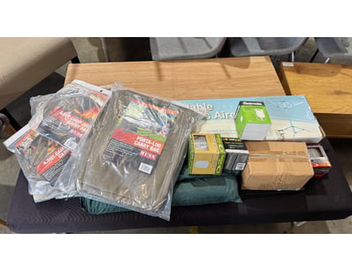 Assorted camping and homewares including camping c...