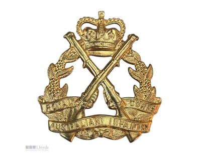 ROYAL AUSTRALIAN INFANTRY CORPS BRASS HAT BADGE
...
