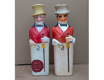 RARE VINTAGE JOHNNY WALKER AND SONS FIGURAL WHISKY...