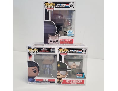 FUNKO POP COLLECTIBLE FIGURES - G.I. JOE & DOCTOR ...