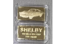 5 GRAM AWESOME MUSCLE CAR INGOT ``SHELBY`` GOLD