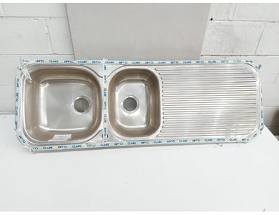 Double bowl stainless steel sink unit by The Water...