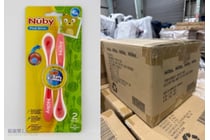 RRP $323 BULK 'Nuby' 2pk hot safe spoons
