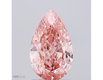 1.62 CARAT PEAR SHAPE DIAMOND FANCY INTENSE PINK /...