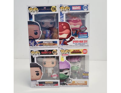 FUNKO POP VINYL COLLECTION - FOUR BOXED FIGURES (E...