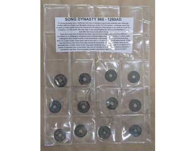 960-1280AD SONG DYNASTY CHINA CHINESE COIN COLLECT...