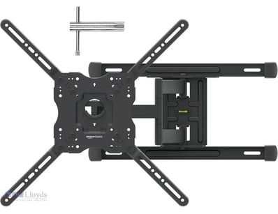 Basics Full-Motion TV Wall Mount With Horizontal P...