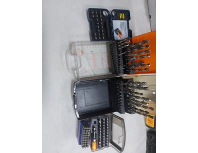 Assorted Lot containing Various sized drill bits a...