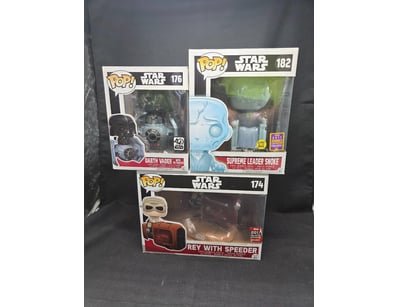 STAR WARS FUNKO POP VINYL COLLECTION - THREE FIGUR...