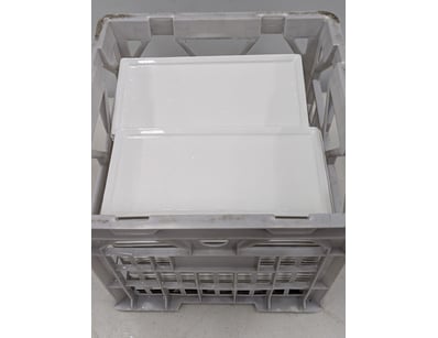 Collection of white serving plates

