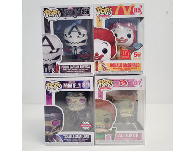 FUNKO POP VINYL COLLECTION - FOUR BOXED FIGURES (V...