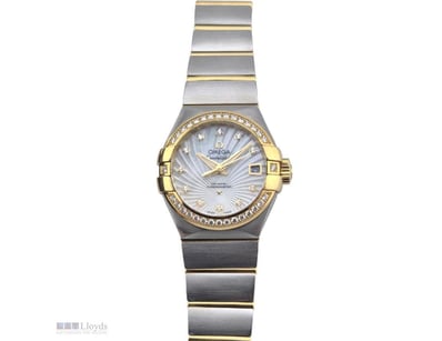 OMEGA 123.25.27.20.55.001 CONSTELLATION LADIES TWO...