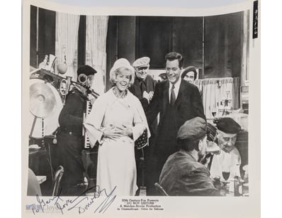 SIGNED DORIS DAY PHOTOGRAPH WITH CERTIFICATE OF AU...