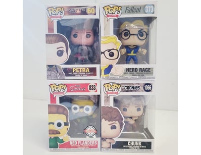 FUNKO POP VINYL FIGURE COLLECTION - FOUR BOXED FIG...