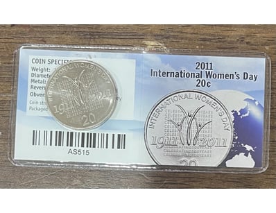 AUSTRALIA 20 CENTS 2011 INTERNATIONAL WOMEN’S DAY ...