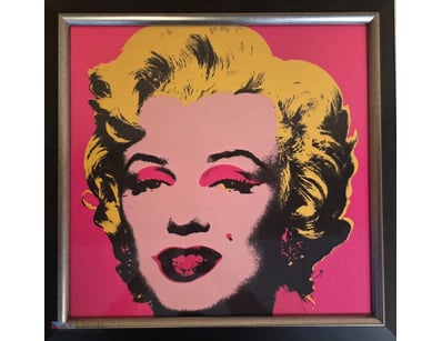 ANDY WARHOL "MARILYN DIPTYCH" STYLE POP ART PORTRA...