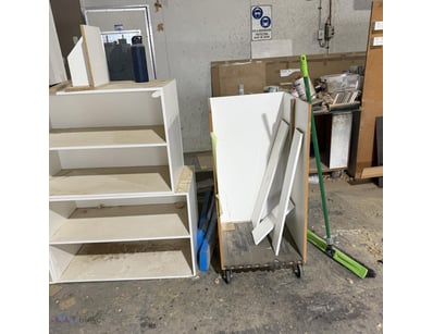 Lot of shelves in various styles and designs 

S...
