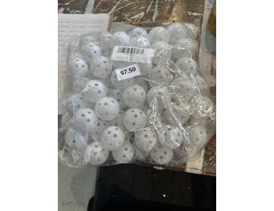 Golf Balls Plastic Hollow 
42mmH Ex Rental / Hire ...