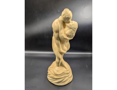 NEOCLASSICAL CERAMIC RESIN FIGURATIVE SCULPTURE 'L...