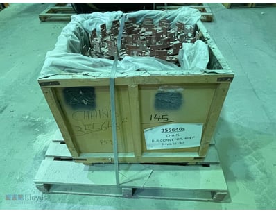 Unused Large QTY to crate. Conveyor chain assembly...