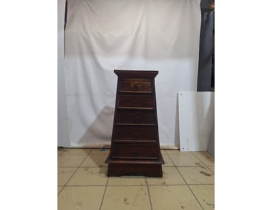 Java Pyramid 5 Drawer Chest (Model CHE825L). taper...