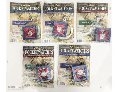CLASSIC POCKETWATCHES COLLECTION - SIX PIECE SET W...