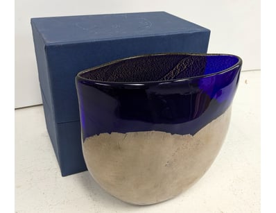 CONTEMPORARY ART GLASS VESSEL

Item Size: Height...