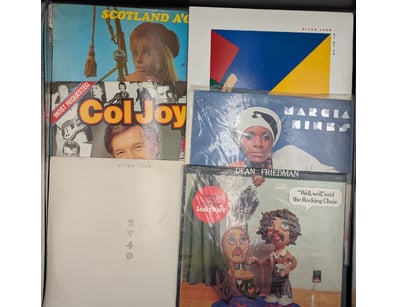 VINTAGE VINYL RECORD COLLECTION - INCLUDES ELTON J...